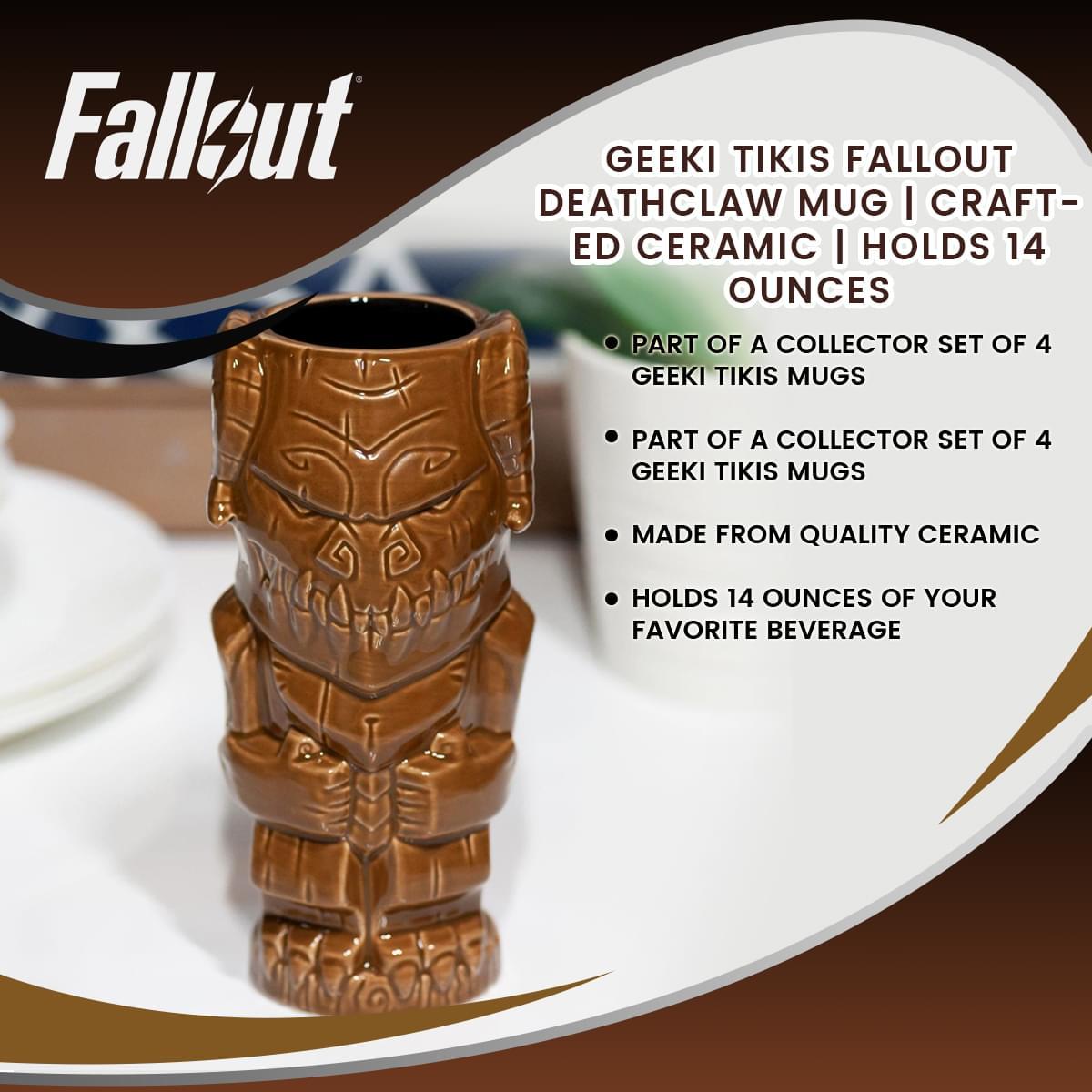 Fallout Deathclaw 14oz Geeki Tikis Ceramic Mug picture