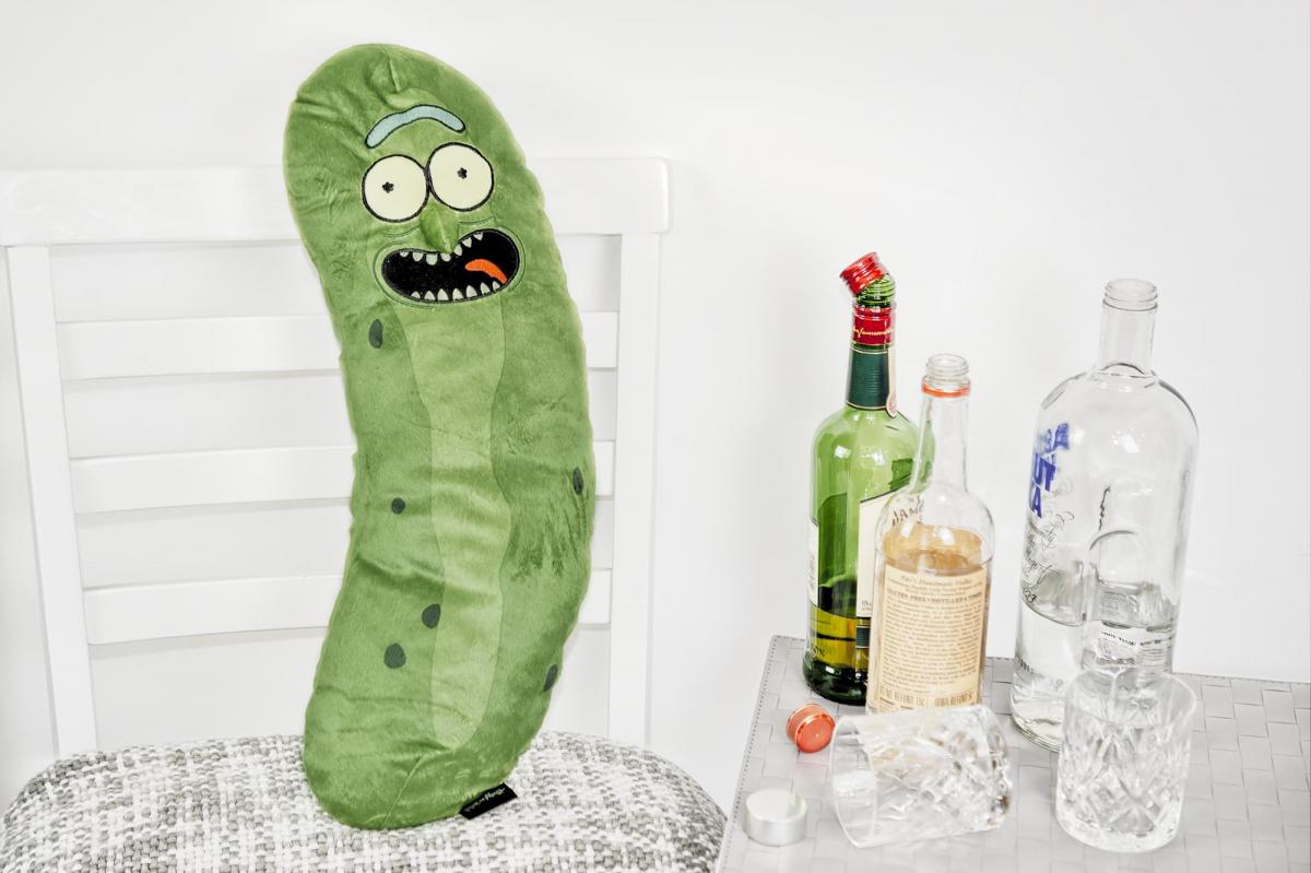 Rick and Morty 20" Pickle Rick Plush Pillow picture
