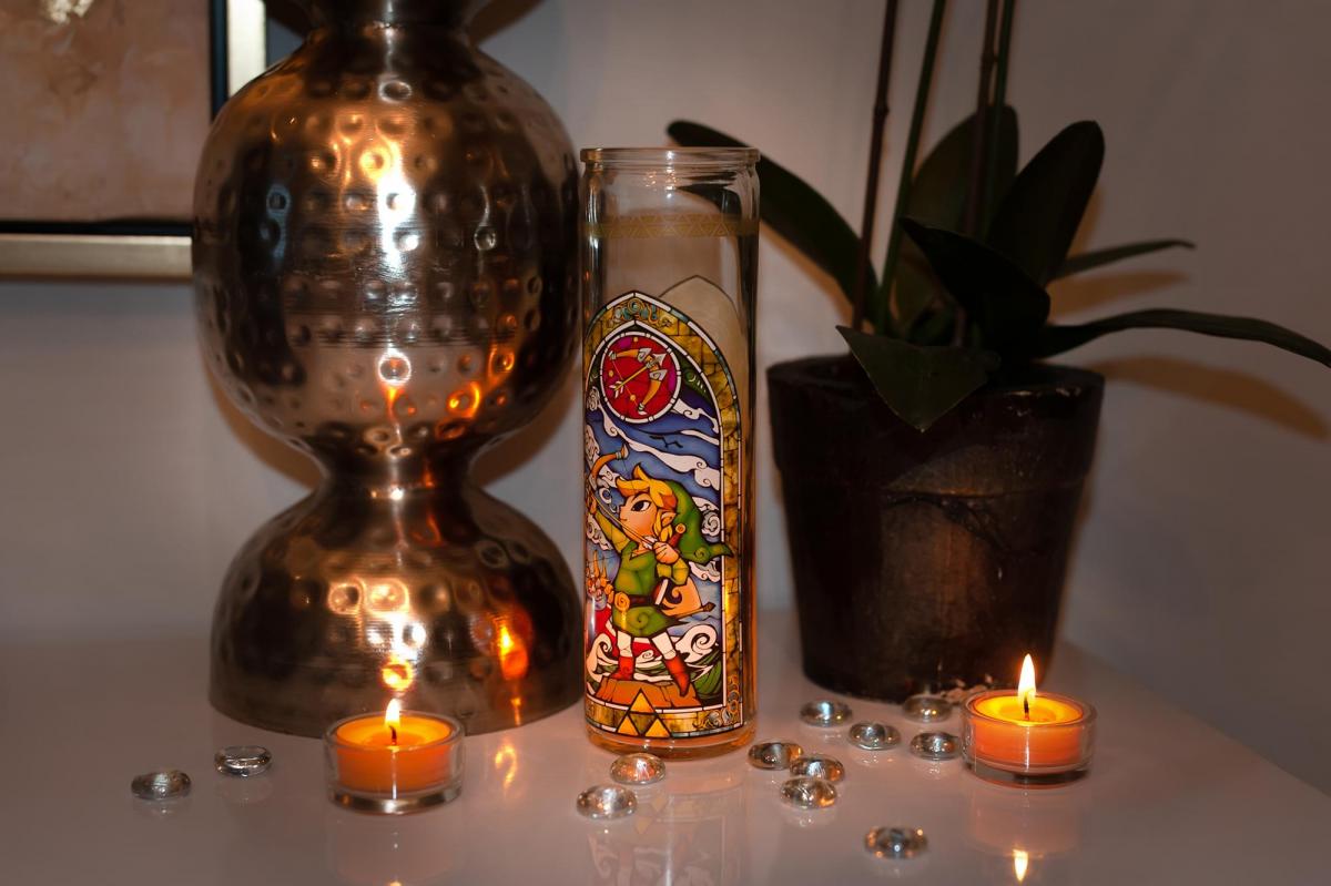 Legend of Zelda Glass Candle Holder picture