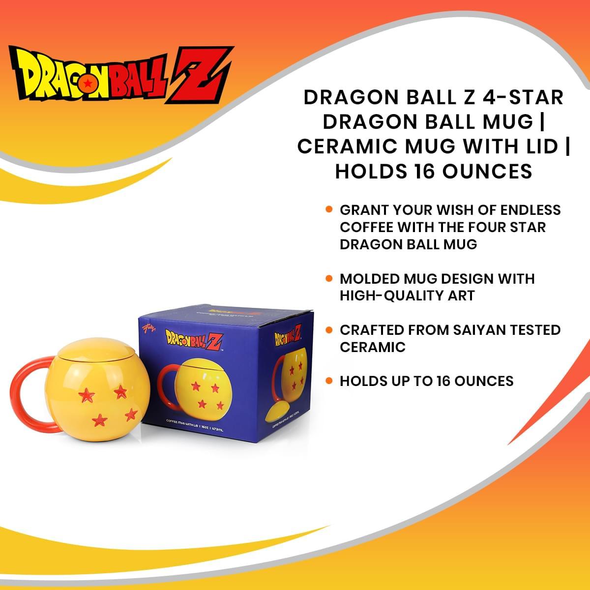 Dragon Ball Z 4 Star 16oz Molded Mug with Lid picture