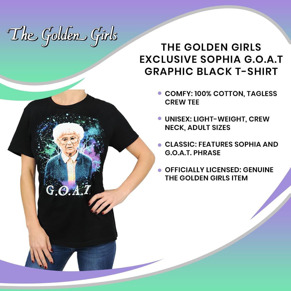 Golden Girls Sophia GOAT- Greatest of all Time T-Shirt XL picture