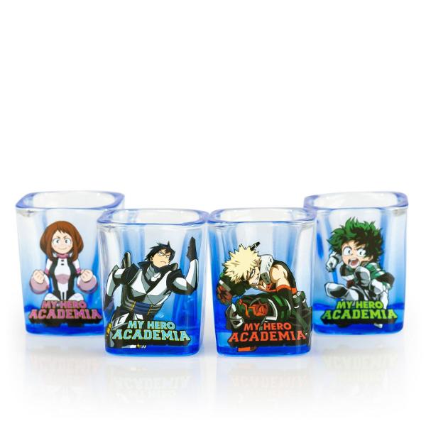 My Hero Academia 2oz Square Shot Glass 4 Pack picture