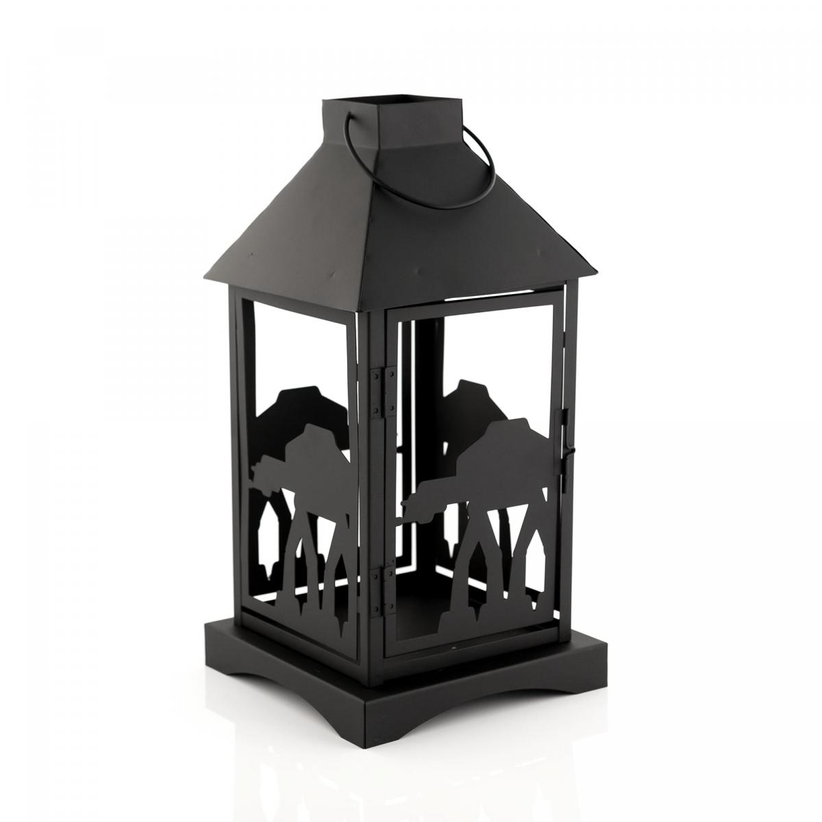 Star Wars Black AT-AT 7 x 14 Inch Stamped Iron Lantern picture