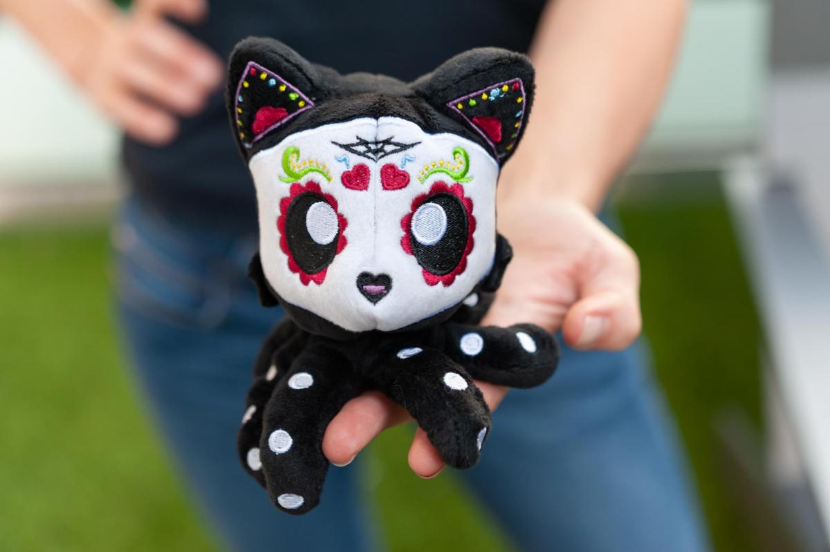 Sugar Skull Tentacle Kitty 4 Inch Little Ones Plush picture