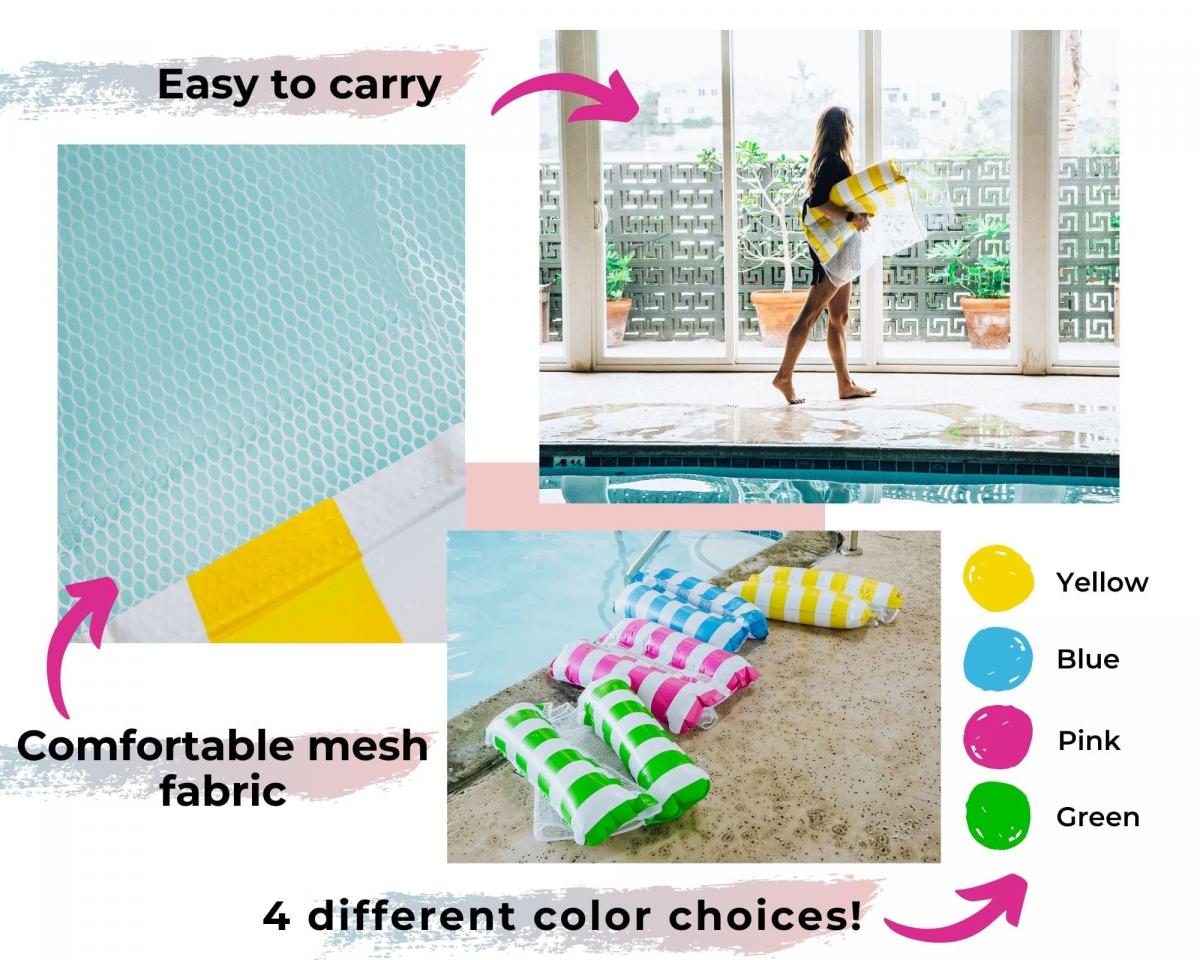 Inflatable Swimming Pool PVC Float Lounge | Yellow picture