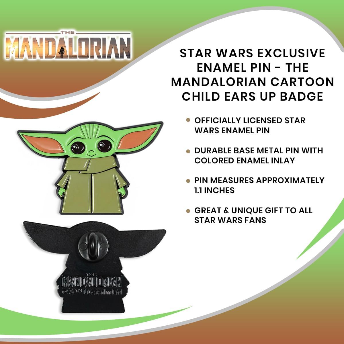 Star Wars Mandalorian Child Ears Up Exclusive Enamel Pin picture