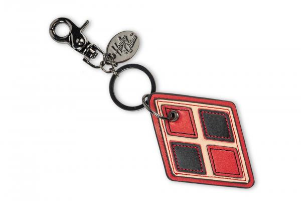 DC Comics Bombshells Harley Quinn Faux Leather Keychain picture