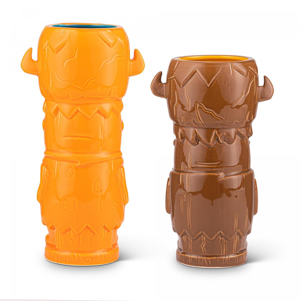 The Flintstones Fred & Barney 28oz Geeki Tiki Mug Set picture