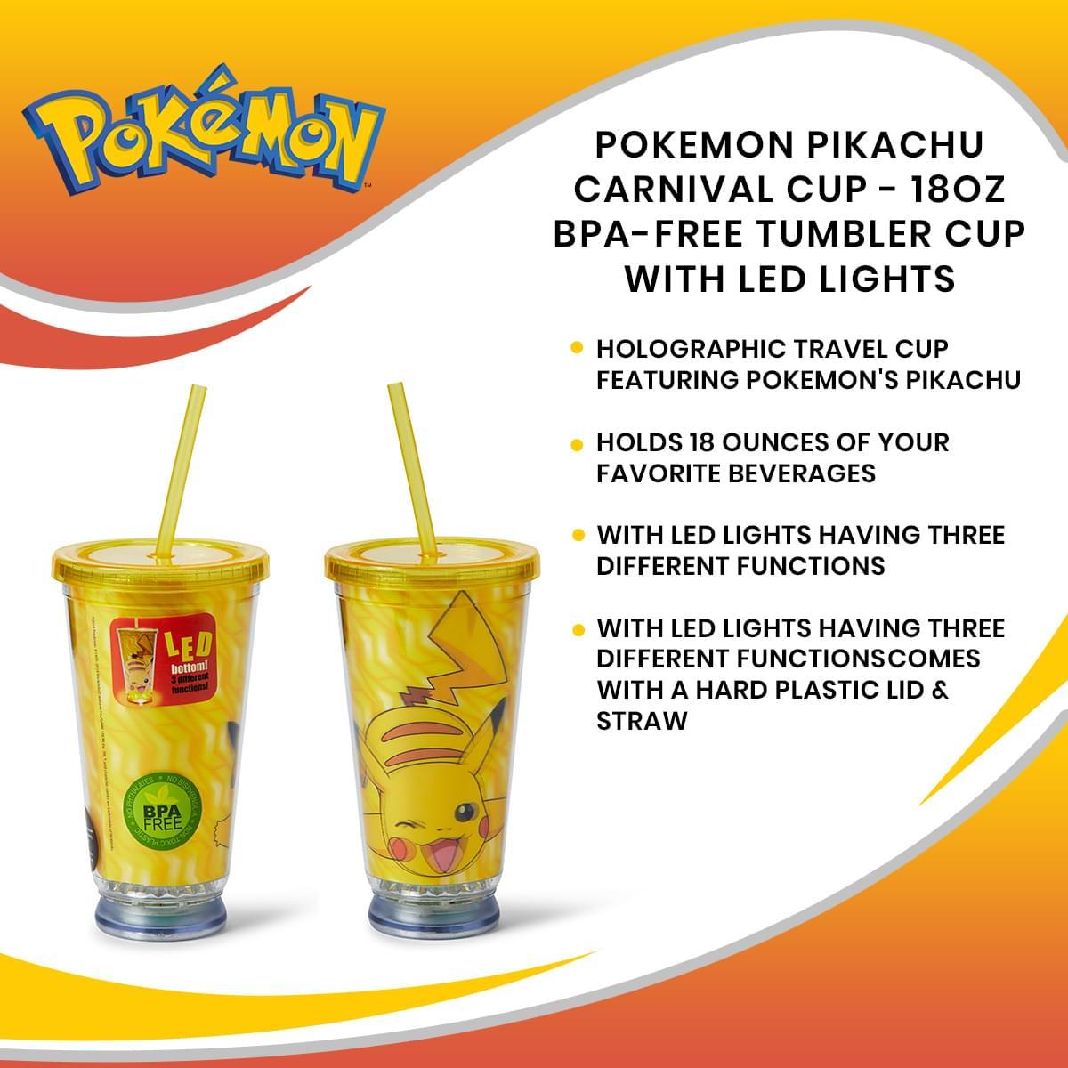 Pokemon Pikachu 18oz LED Carnival Cup picture