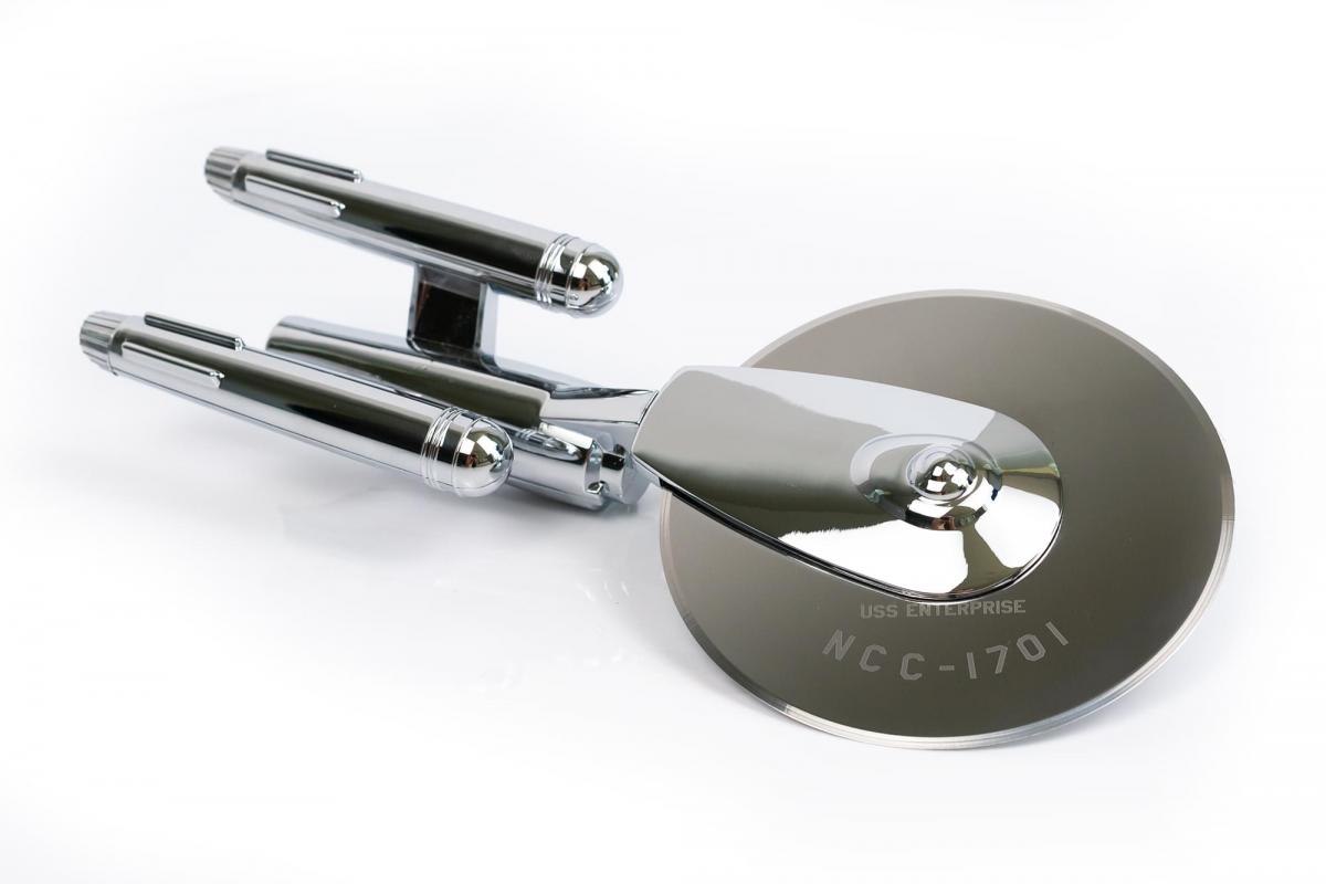 Star Trek TOS Stainless Steel USS Enterprise Pizza Cutter picture