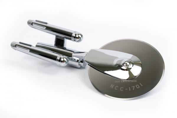 Star Trek TOS Stainless Steel USS Enterprise Pizza Cutter picture
