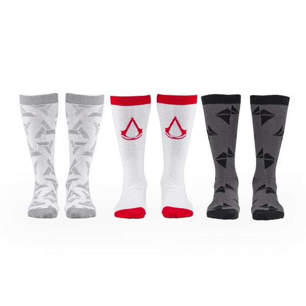 Assassins Creed Icons Mens Crew Sock Bundle | 3 Pairs