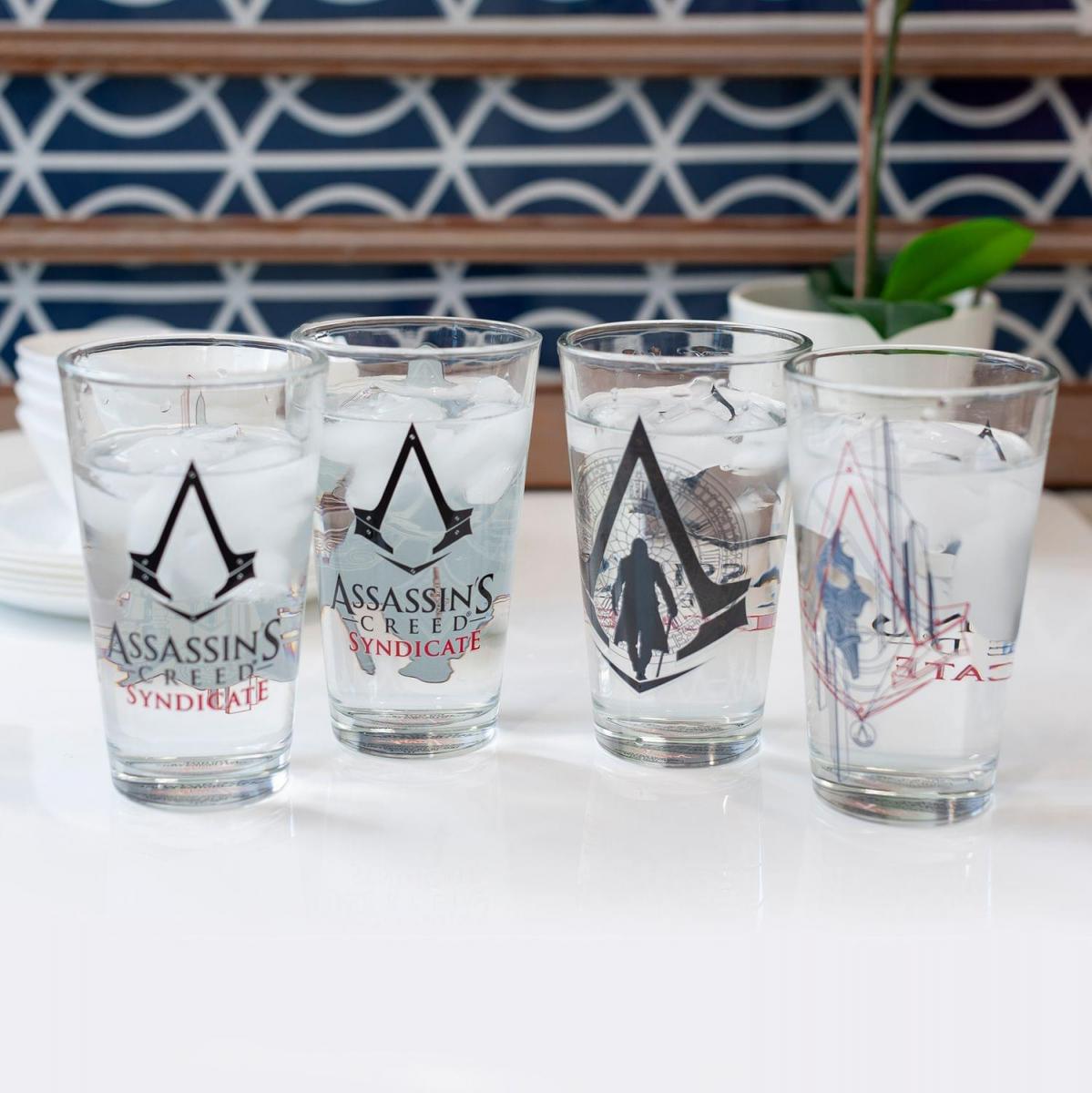 Assassin's Creed Syndicate 16oz Pint Glass 4-Pack picture