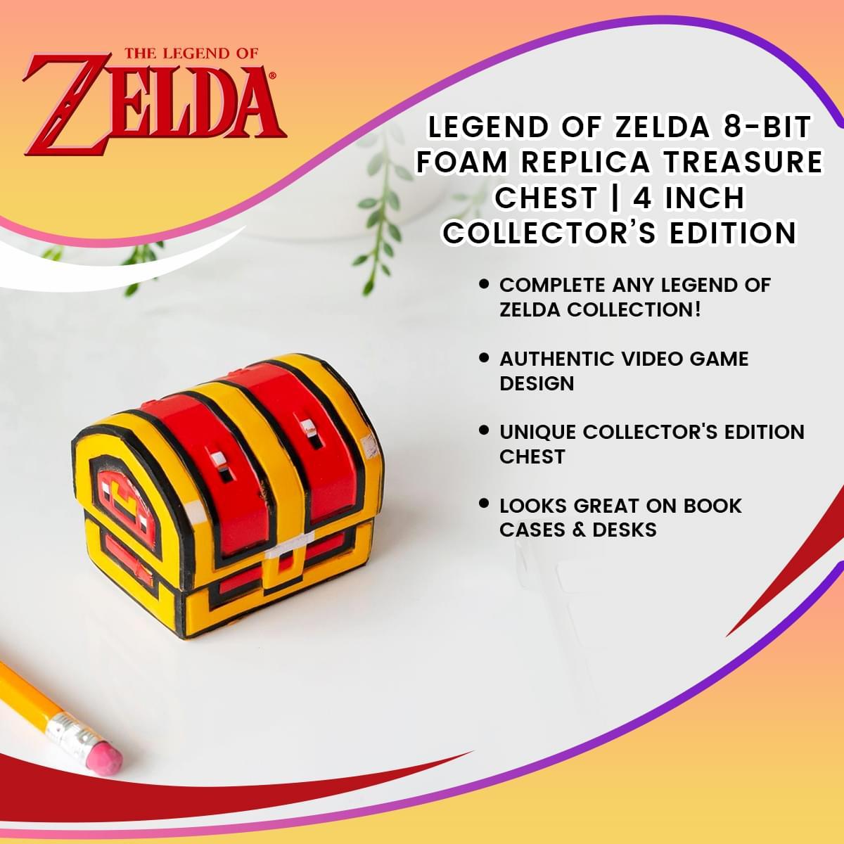 Legendary 8-Bit Foam Treasure Chest Replica - 4 Inch picture