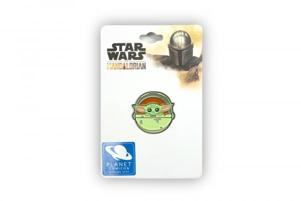 Star Wars Mandalorian Child In Carriage Exclusive Enamel Pin Planet Comicon 2020 picture