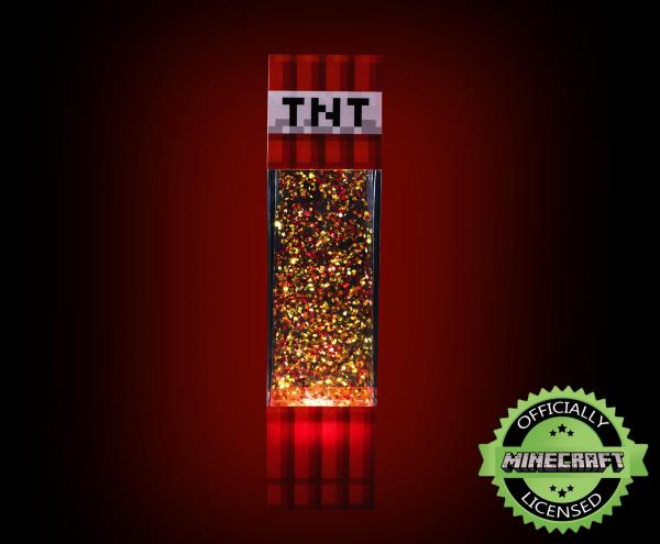 Minecraft TNT 12 Inch LED Glitter Motion Lamp picture