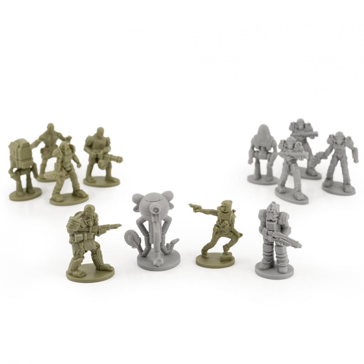 Fallout Nanoforce S1 Army Builder Figures - Bagged Version 3 picture