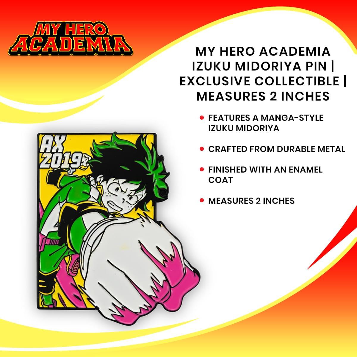 My Hero Academia Izuku Midoriya Exclusive 2 Inch Enamel Pin picture