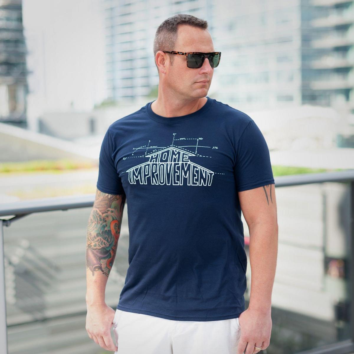 Home Improvement Logo Men's Navy T-Shirt - LG picture