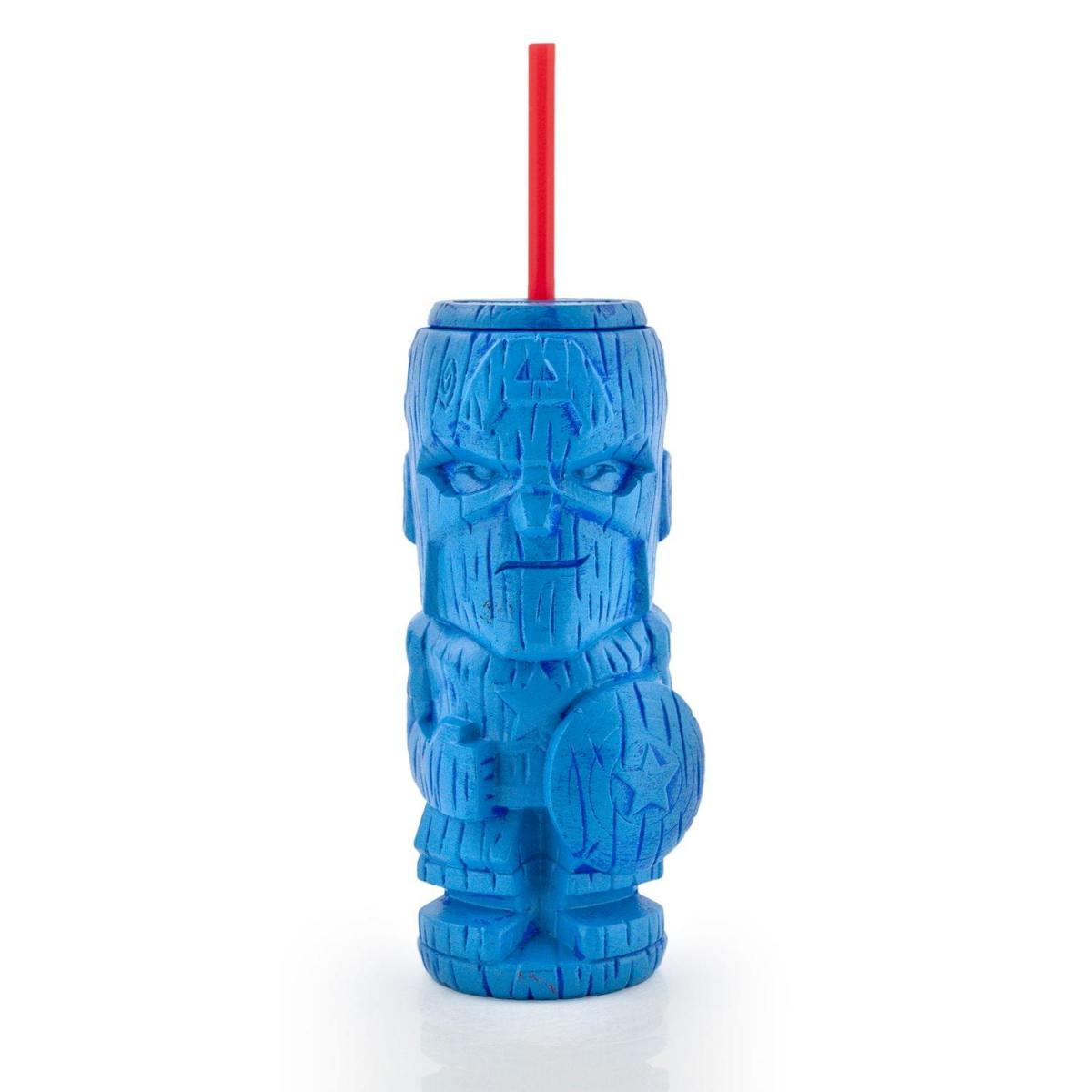 Marvel Captain America 19oz Plastic Geeki Tikis Tumbler picture