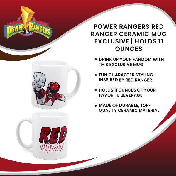 Power Rangers Red Ranger 11 Ounce Ceramic Mug picture