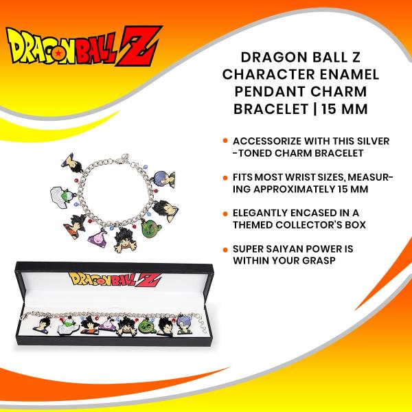 Dragon Ball Z Characters Enamel Charm Bracelet picture