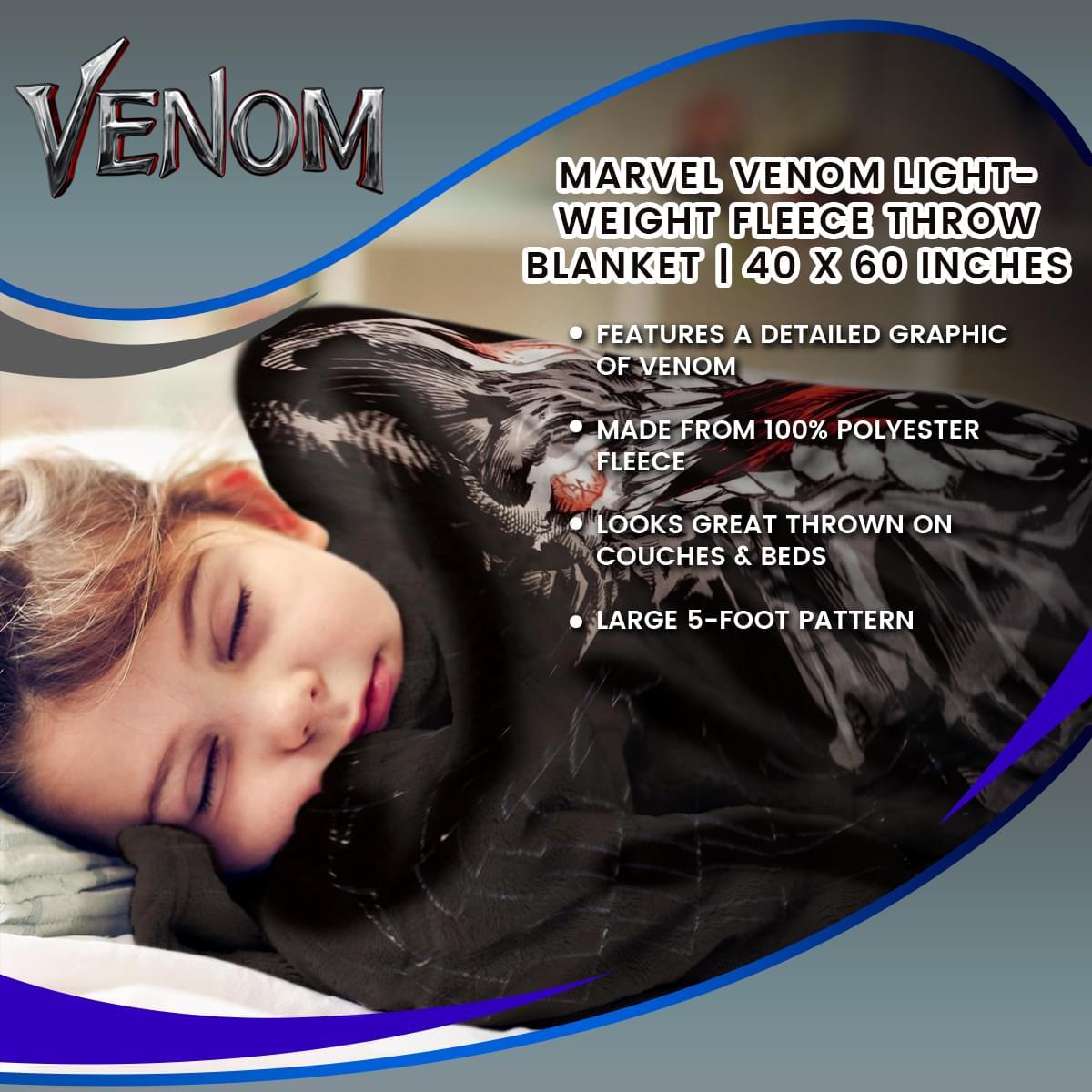 Marvel Venom 60"x45" Exclusive Fleece Throw Blanket picture