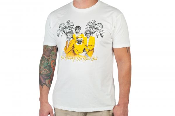 Golden Girls Gold Wednesday Mens White T-Shirt | LG
