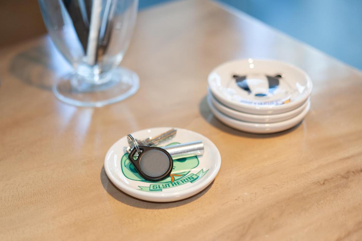 Harry Potter House Slytherin 4 Inch Ceramic Trinket Tray picture