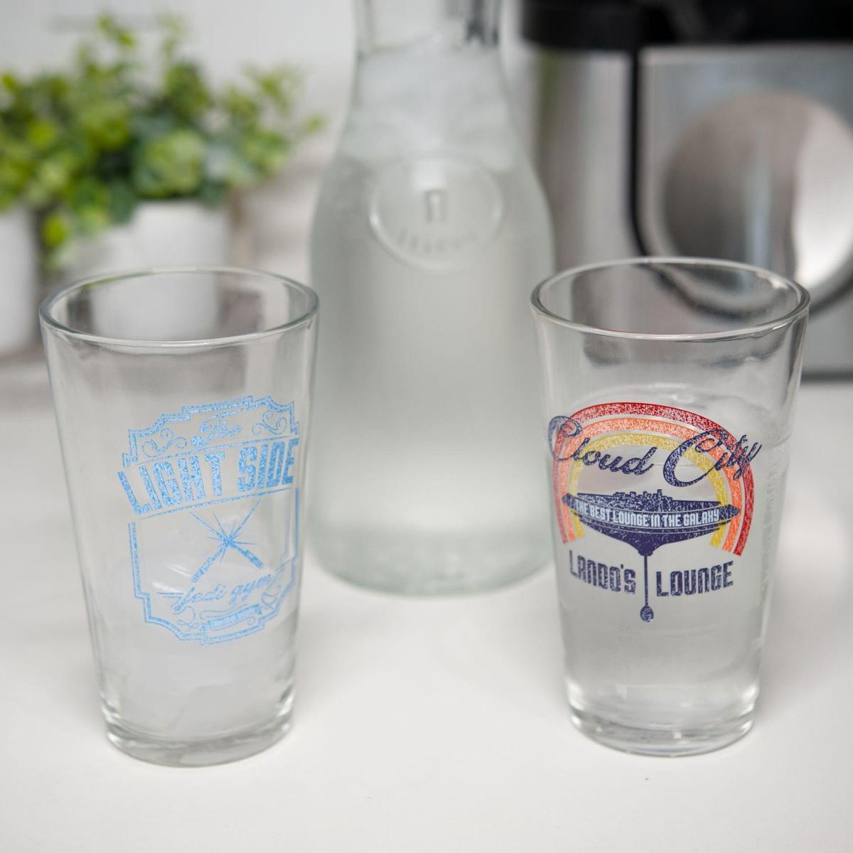 Star Wars Cloud Club & Yoda's Gym Pint Glass Set picture