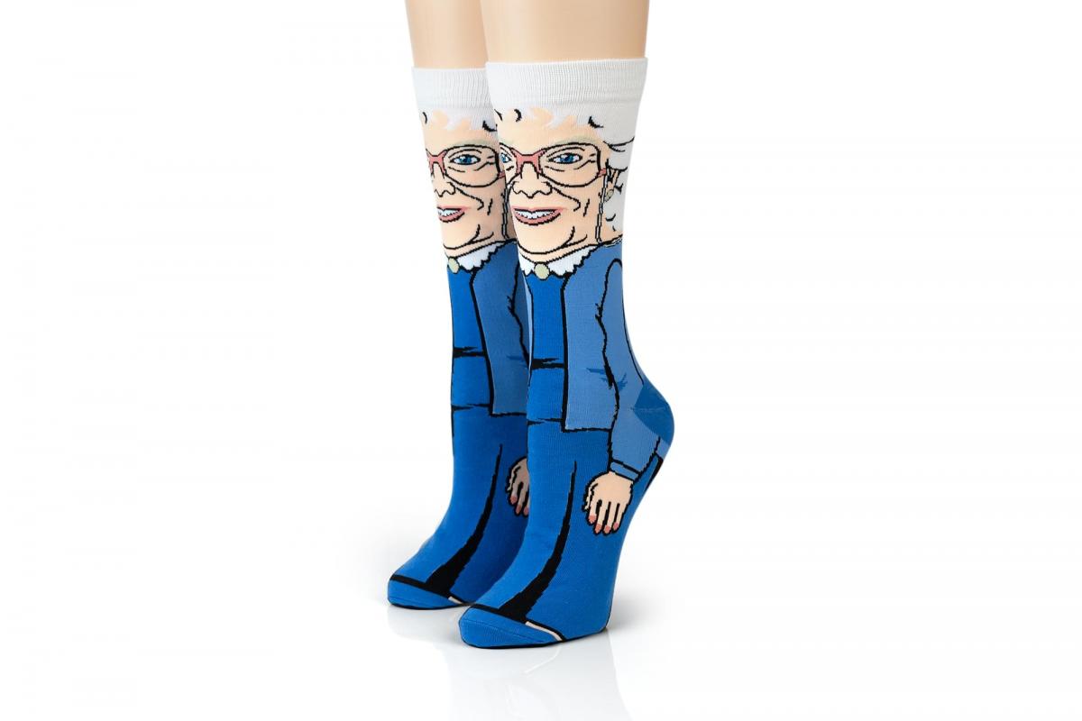 Golden Girls All-Over Graphic Adult Crew Socks | Sophia picture