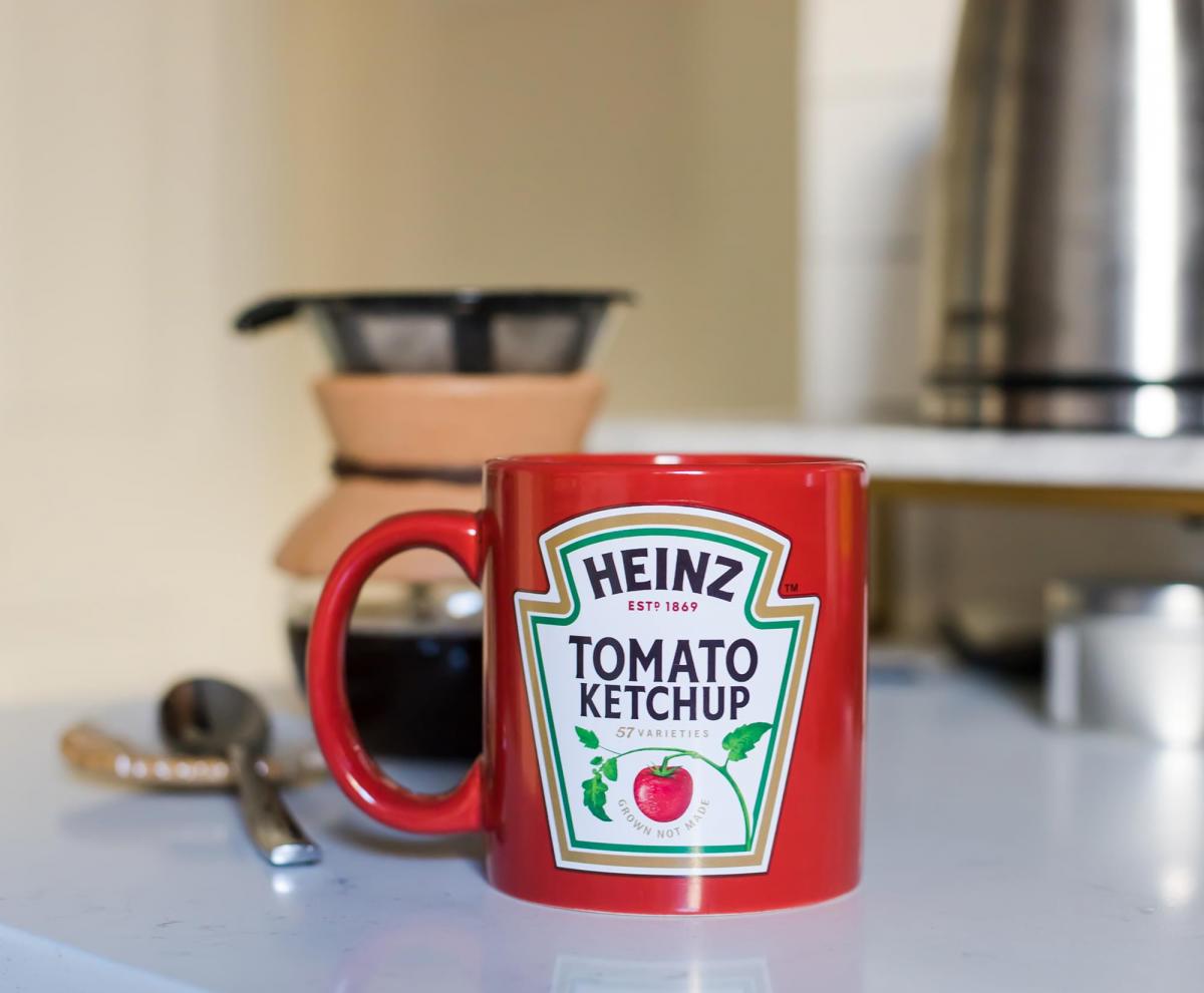 Heinz Ketchup Logo 16 oz Ceramic Coffee Mug picture