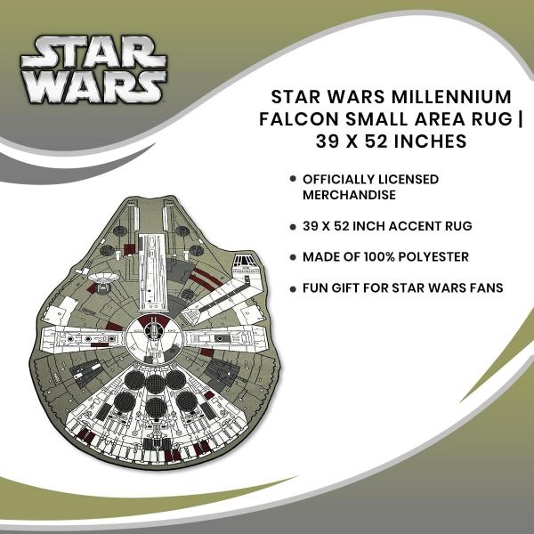 Star Wars Millennium Falcon 39 x 52 Inch Area Rug picture
