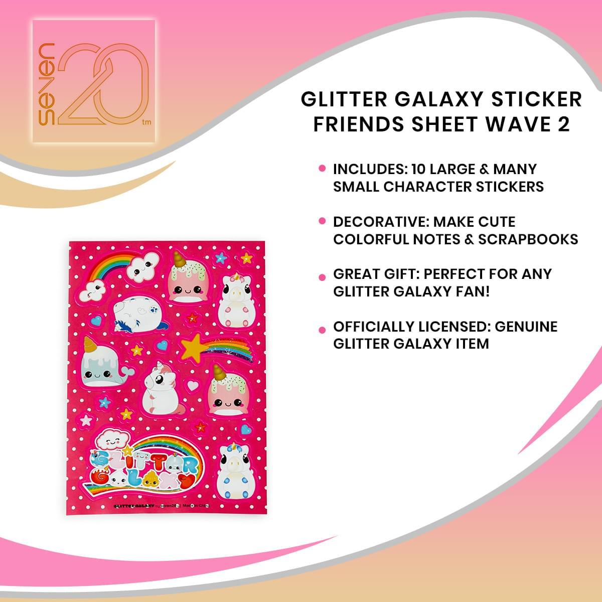 Glitter Galaxy Sticker Friends Sheet Wave 2 picture
