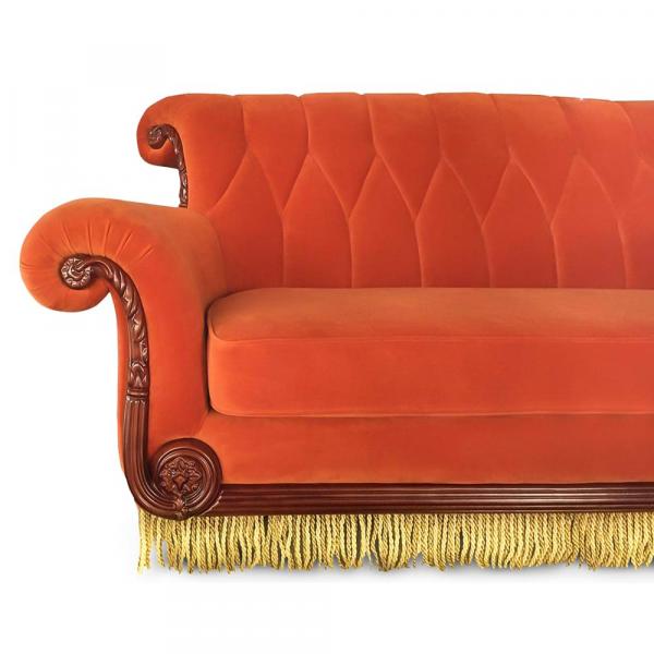 Friends Orange Central Perk 3 Seater Couch picture
