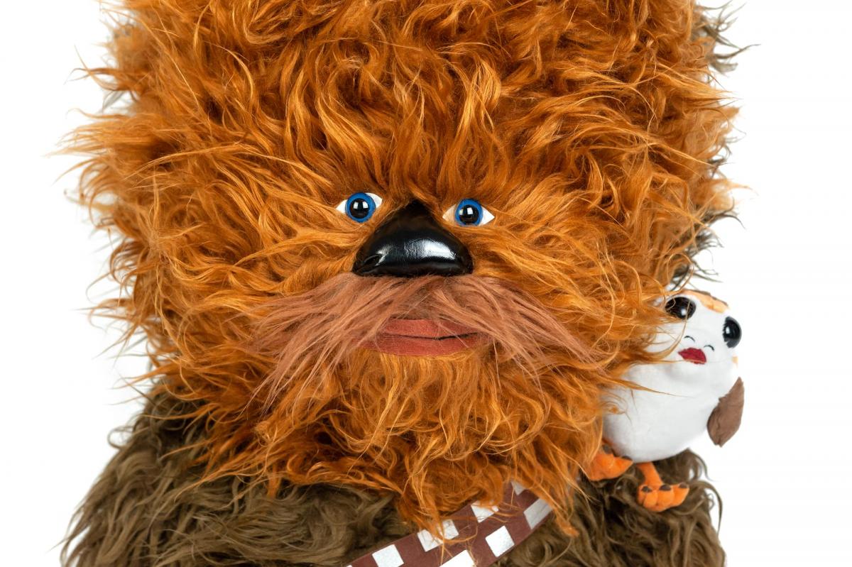Star Wars 22" Chewbacca w/ Porg Super-Deformed Talking Plush picture