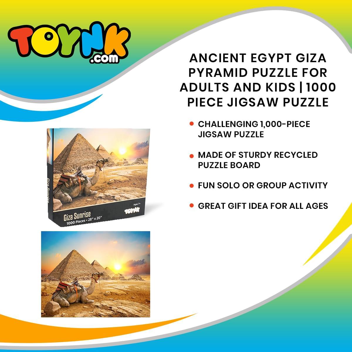 Giza Sunrise Ancient Egypt Pyramid Puzzle | 1000 Piece Jigsaw Puzzle picture