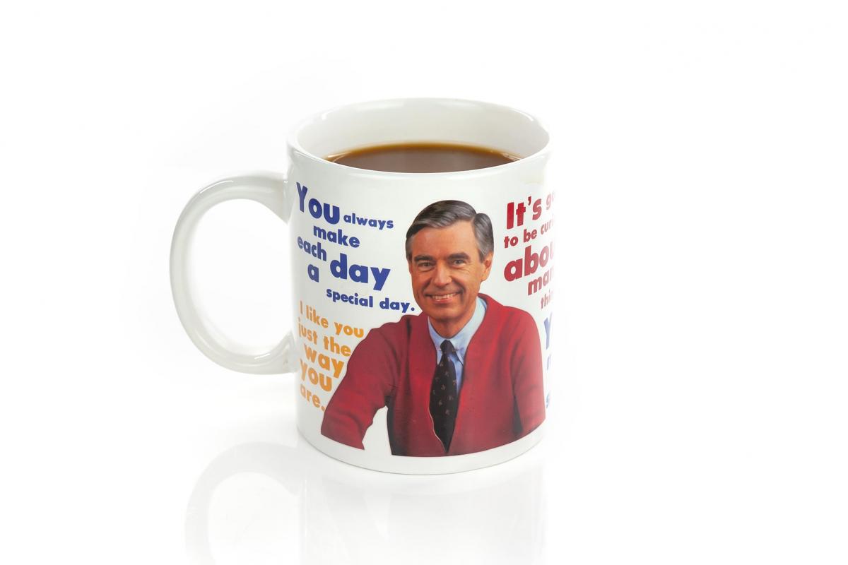 Mr Rogers Heat Change Sweater 16oz Ceramic Coffee Mug picture