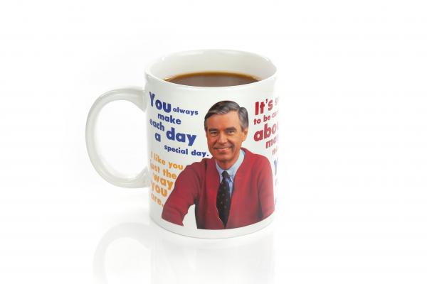 Mr Rogers Heat Change Sweater 16oz Ceramic Coffee Mug picture