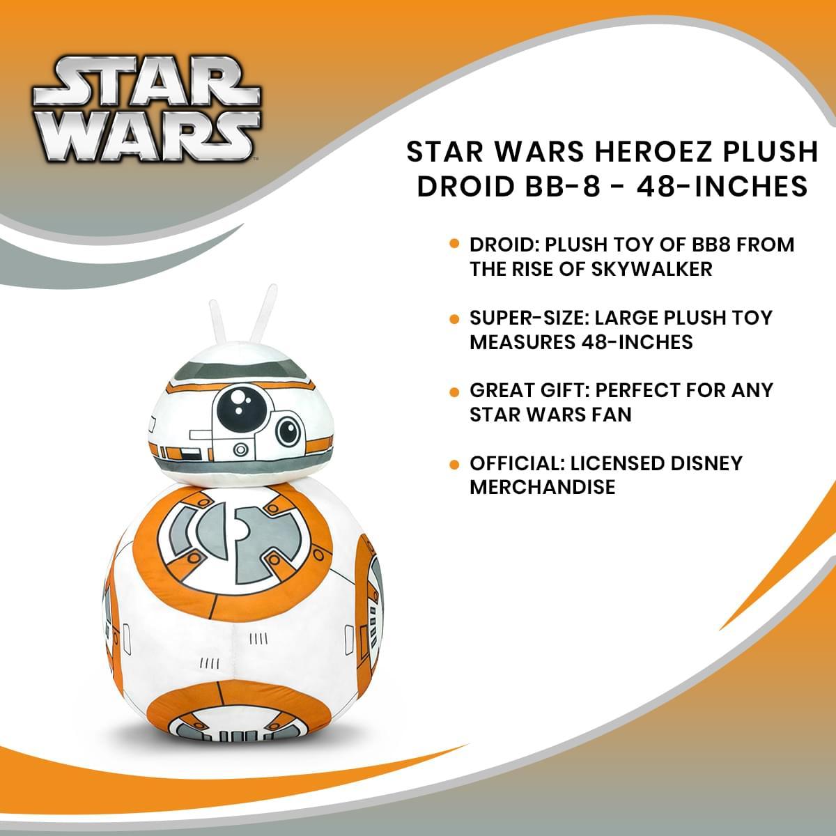 Star Wars Heroez 48 Inch Plush Droid BB-8 picture