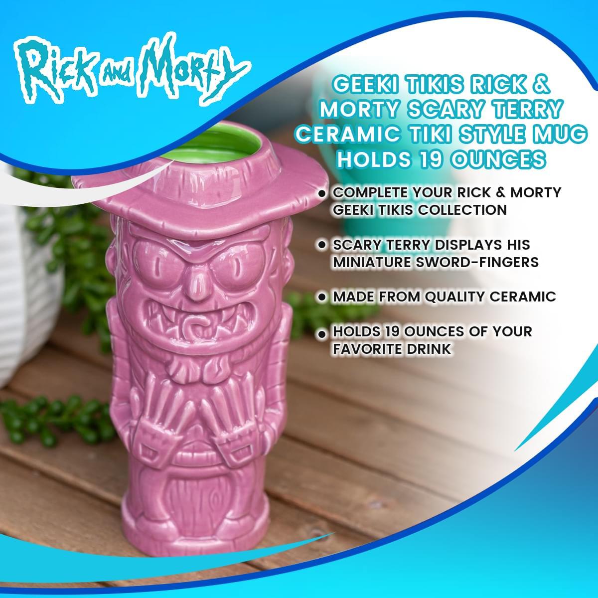 Rick and Morty Scary Terry 19oz Geeki Tikis Ceramic Mug picture