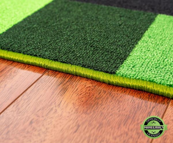 Minecraft Green Creeper 52 Inch Square Area Rug picture