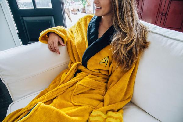 Star Trek Kirk Adult Fleece Bath Robe | One Size picture