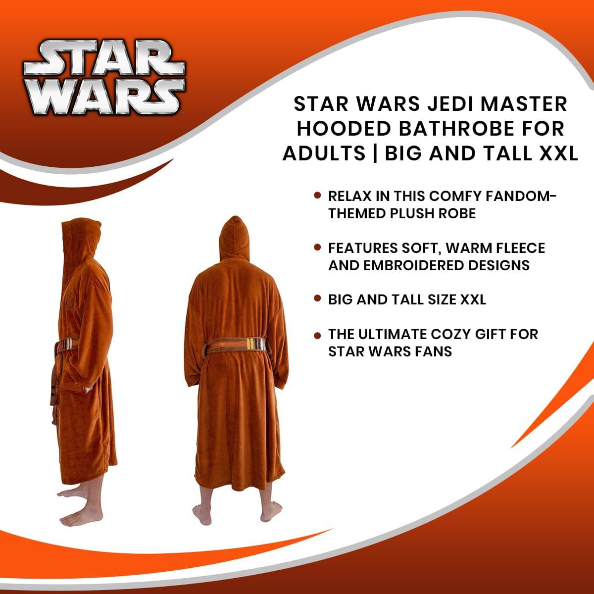 Star Wars Jedi Master Fleece Costume Bathrobe XXL picture