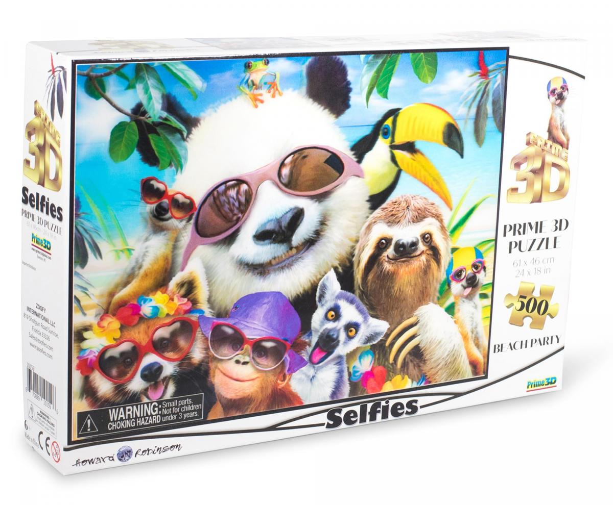 Howard Robinson Wild Beach Party 500 Piece 3D Jigsaw Puzzle picture