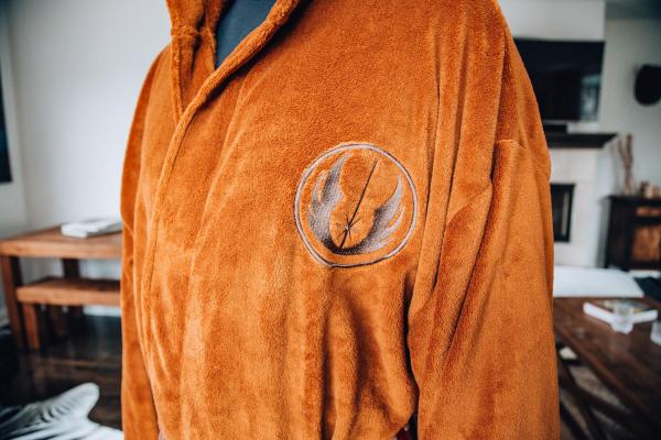 Star Wars Jedi Master Hooded Bathrobe for Men/Women | One Size Fits Most Adults picture