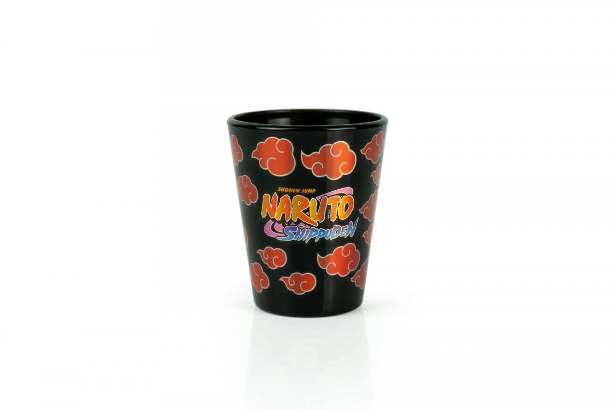 Naruto Shippuden Logo 2oz Black Shot Glass picture