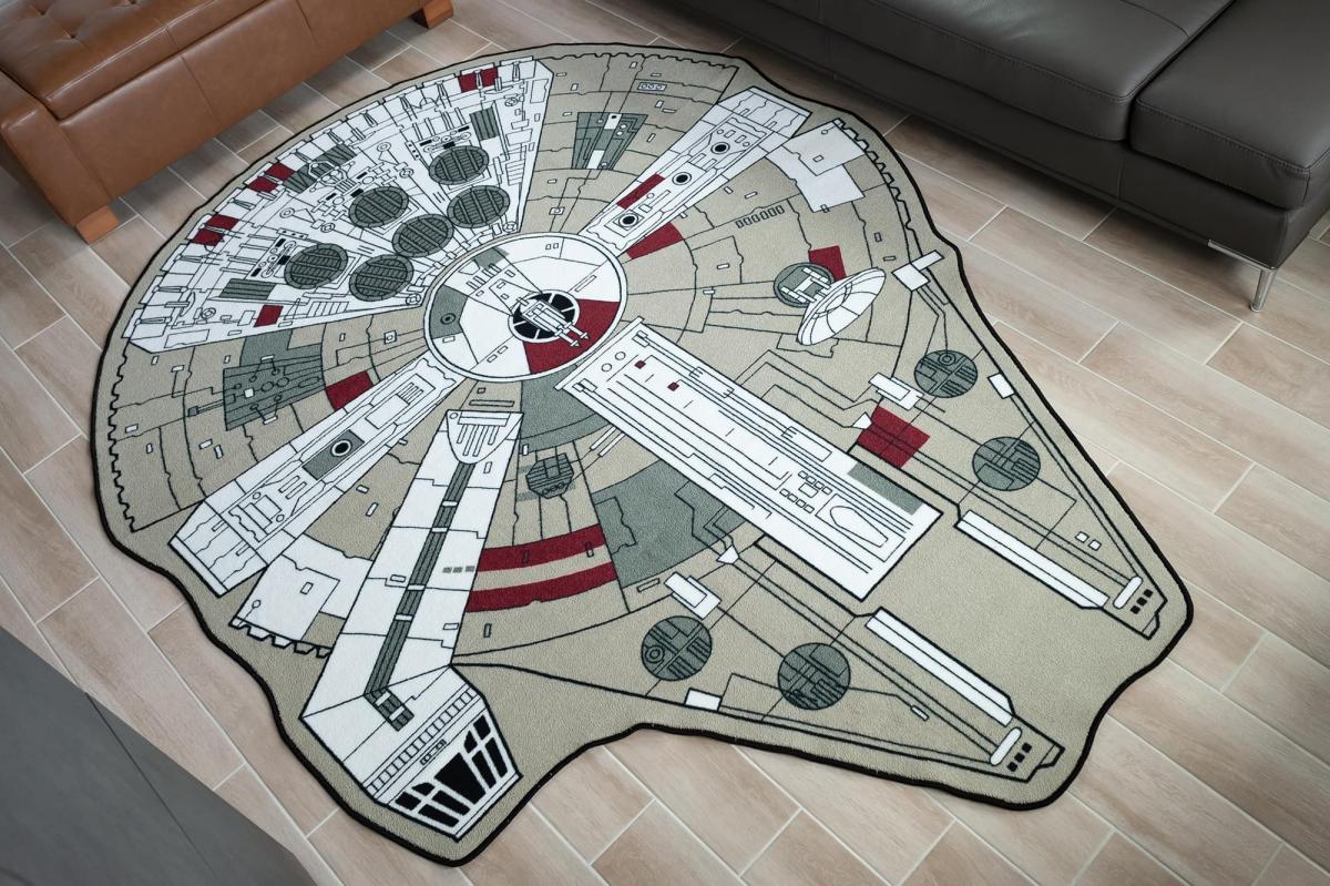 Star Wars Millennium Falcon 79 x 104 Inch Area Rug picture