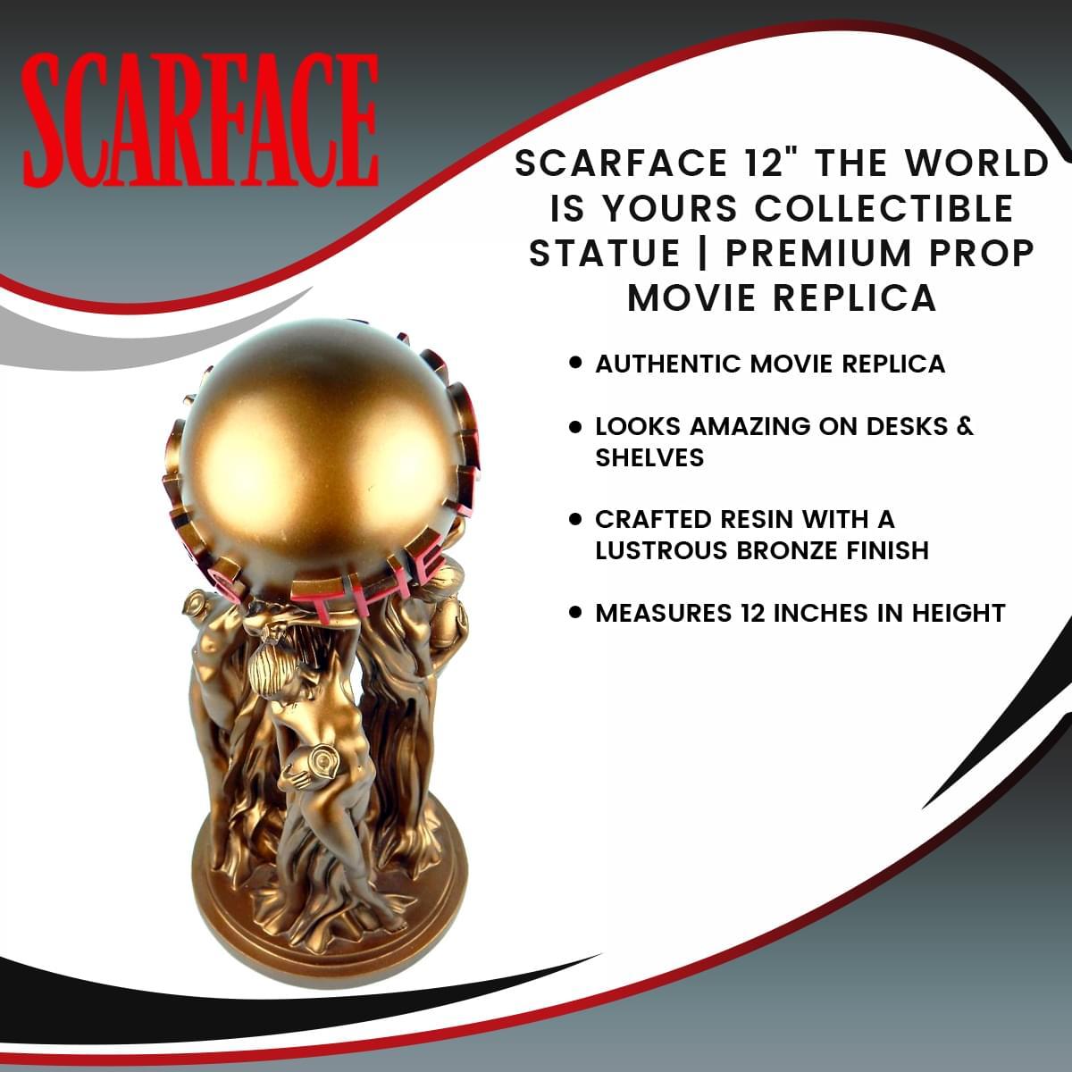 Scarface 12" World is yours Collectible Statue picture