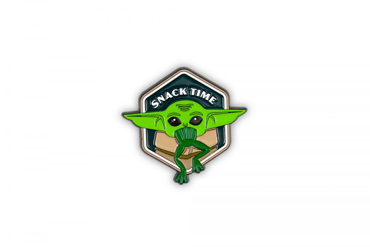 Star Wars Mandalorian The Child Snack Time Enamel Pin picture